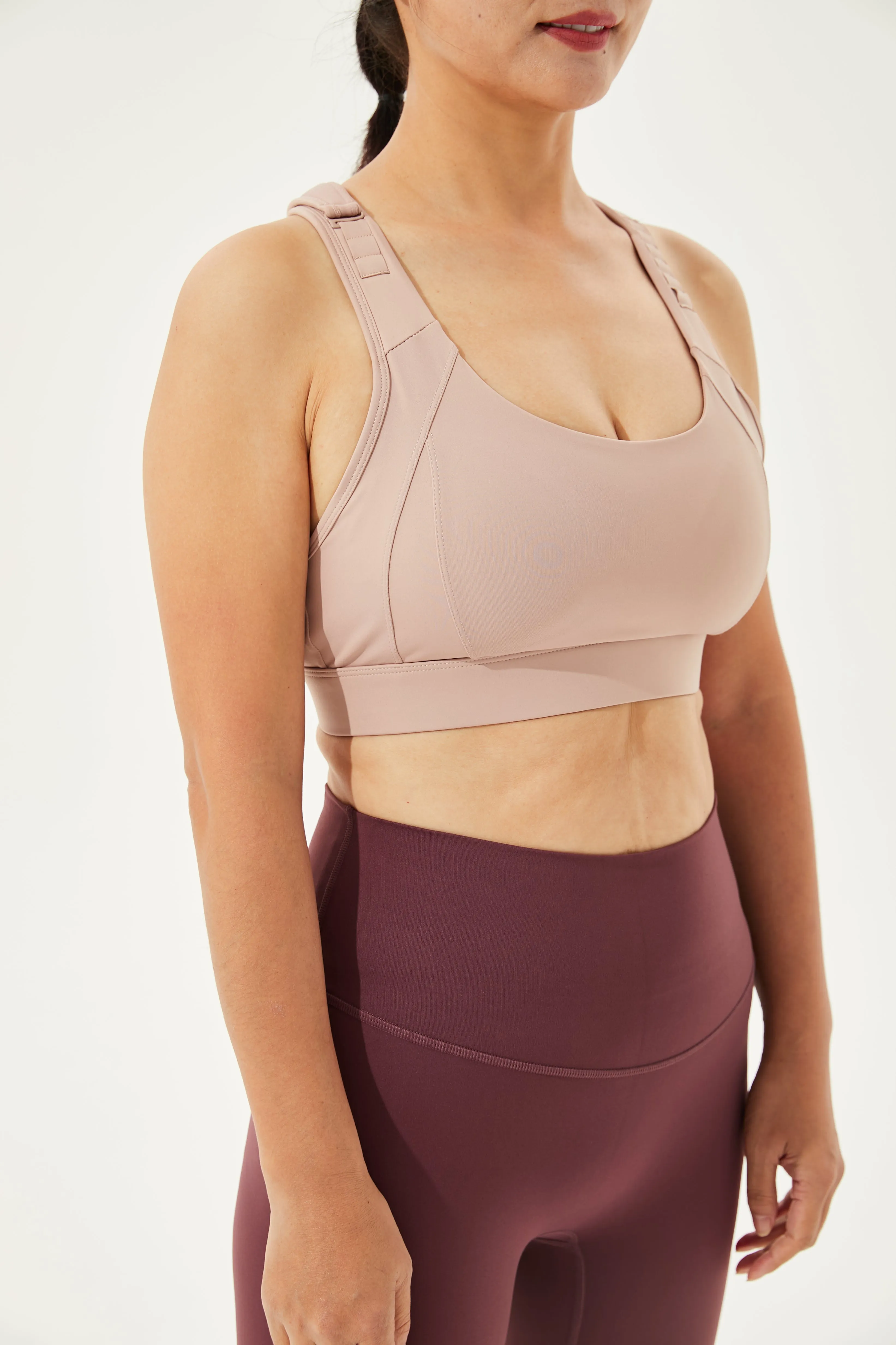 Buy 1, Get 1 Free - High Impact Adjustable Spirited Running Sports Bra With Moulded Cups & Clasp (Up to 5XL)