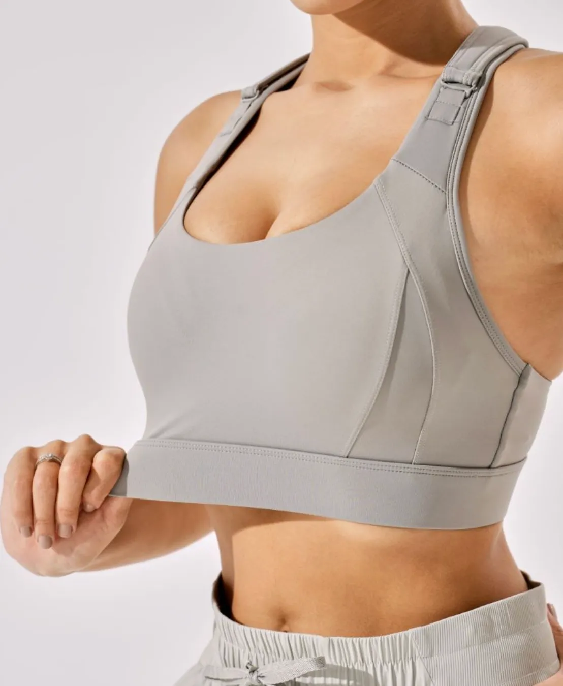 Buy 1, Get 1 Free - High Impact Adjustable Spirited Running Sports Bra With Moulded Cups & Clasp (Up to 5XL)