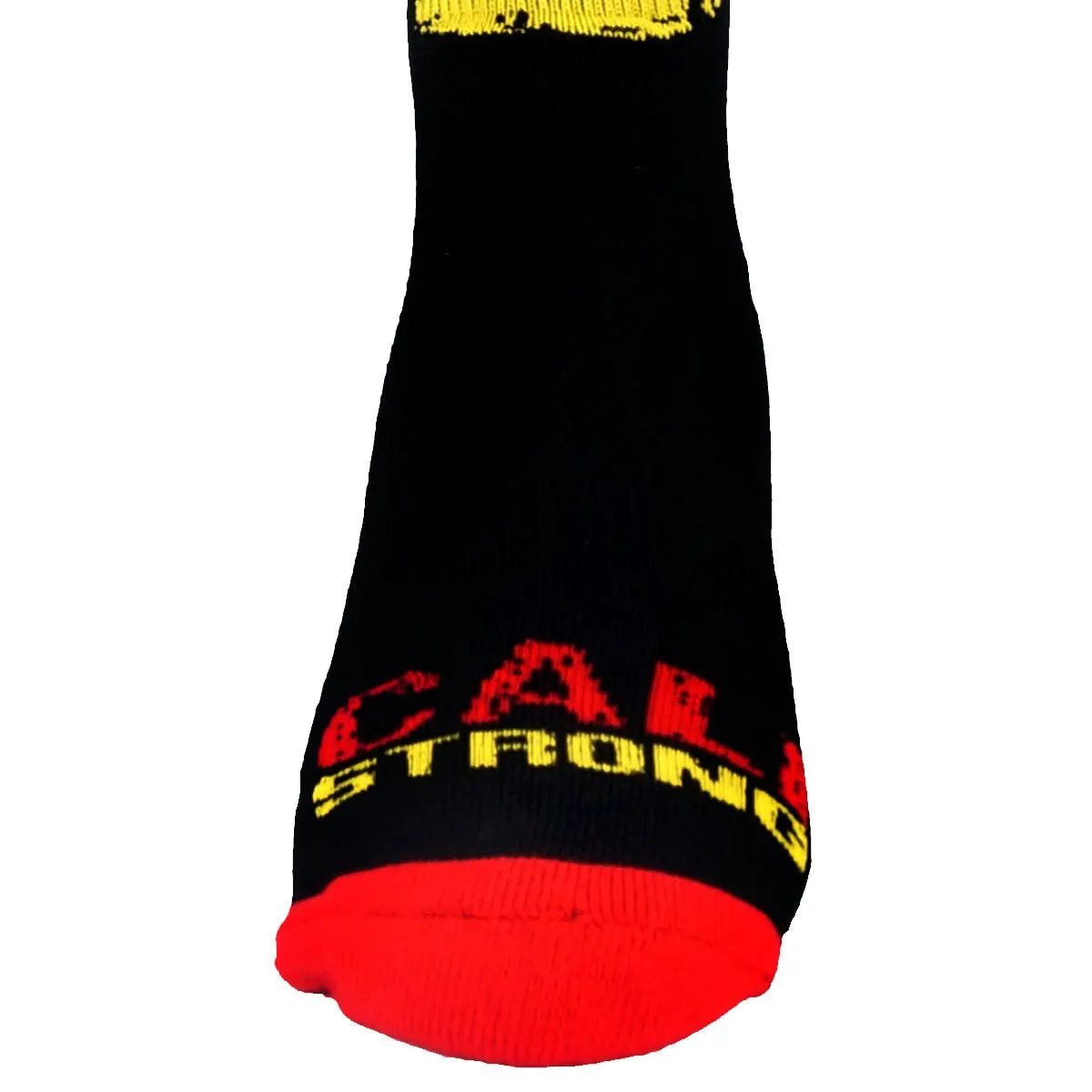 CALI Strong Triangle Rasta Athletic Crew Socks