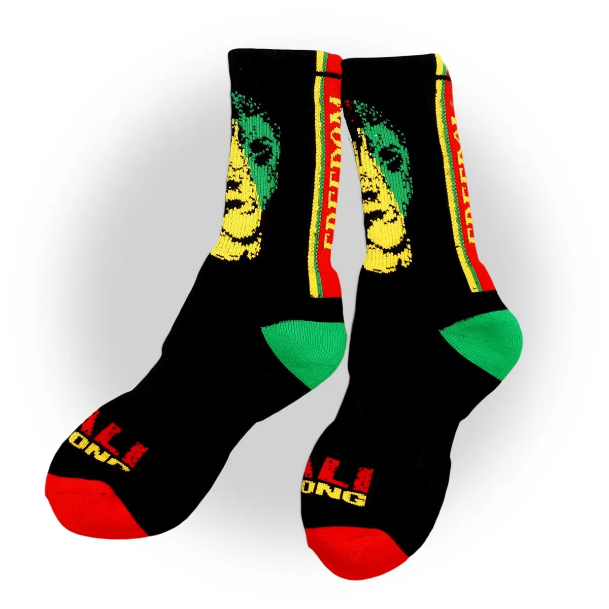 CALI Strong Triangle Rasta Athletic Crew Socks