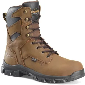 Carolina Men's Gruntz 8" Steel Toe Waterproof Slip Resist Work Boot -Brown- CA3597