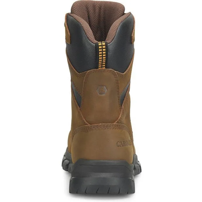 Carolina Men's Gruntz 8" Steel Toe Waterproof Slip Resist Work Boot -Brown- CA3597