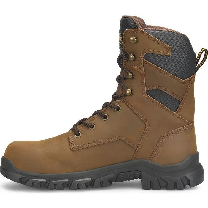 Carolina Men's Gruntz 8" Steel Toe Waterproof Slip Resist Work Boot -Brown- CA3597