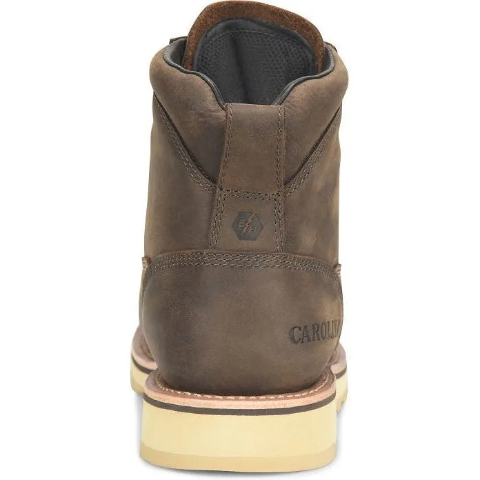 Carolina Men's Staple Gun 6" Carbon Composite Toe Waterproof Work Boot -Brown- CA7572