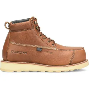 Carolina Men's Staple Gun 6" Carbon Composite Toe Waterproof Work Boot -Tan- CA7570