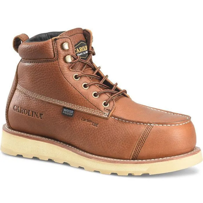 Carolina Men's Staple Gun 6" Carbon Composite Toe Waterproof Work Boot -Tan- CA7570