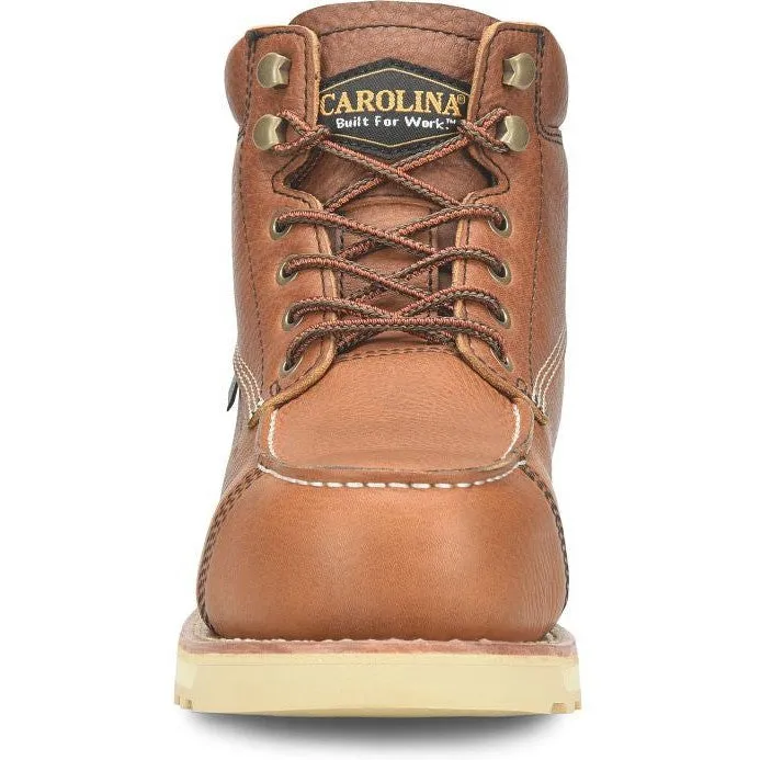 Carolina Men's Staple Gun 6" Carbon Composite Toe Waterproof Work Boot -Tan- CA7570