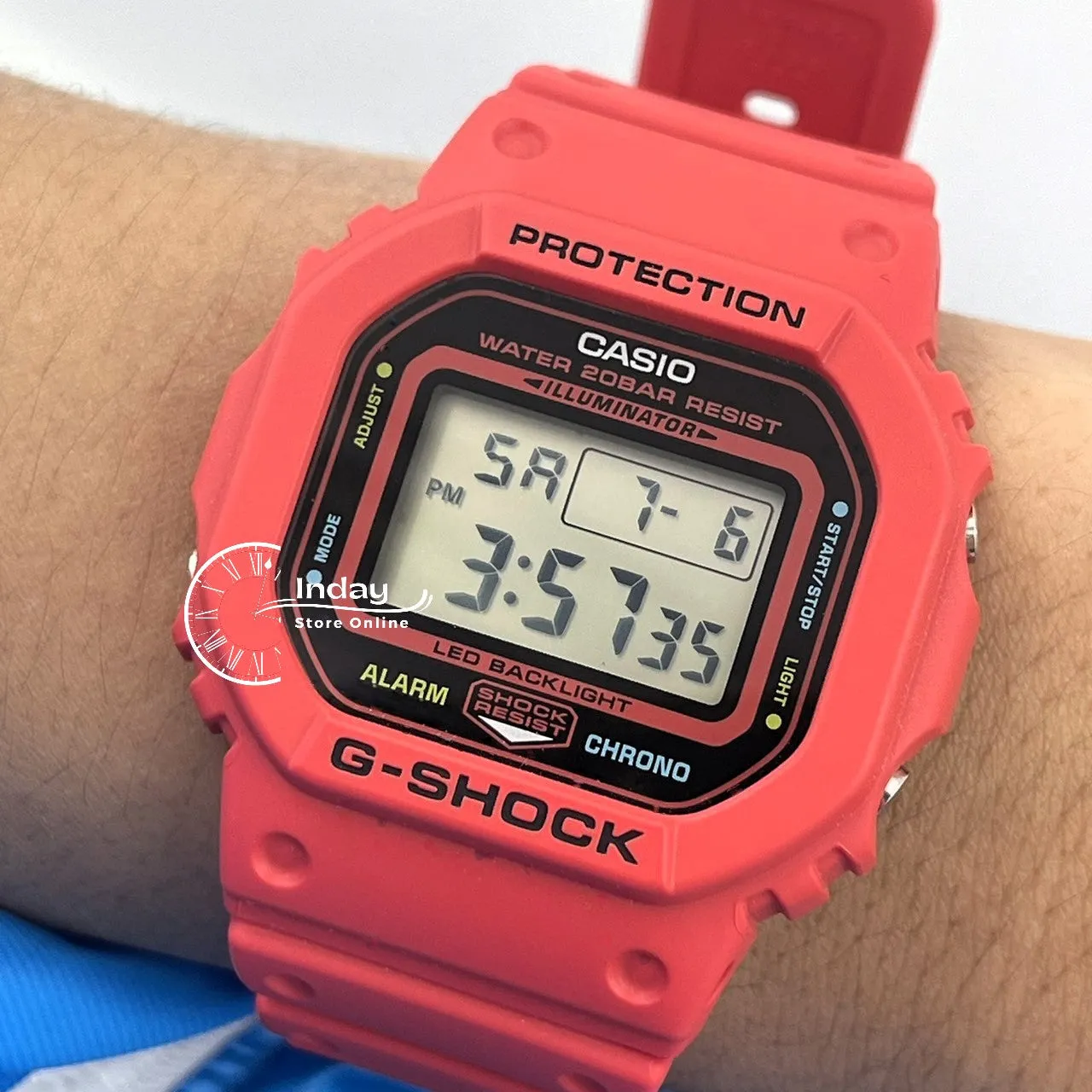 Casio G-Shock Men's Watch DW-5600EP-4 Shock Resistant Mineral Glass Battery Life: 5 years