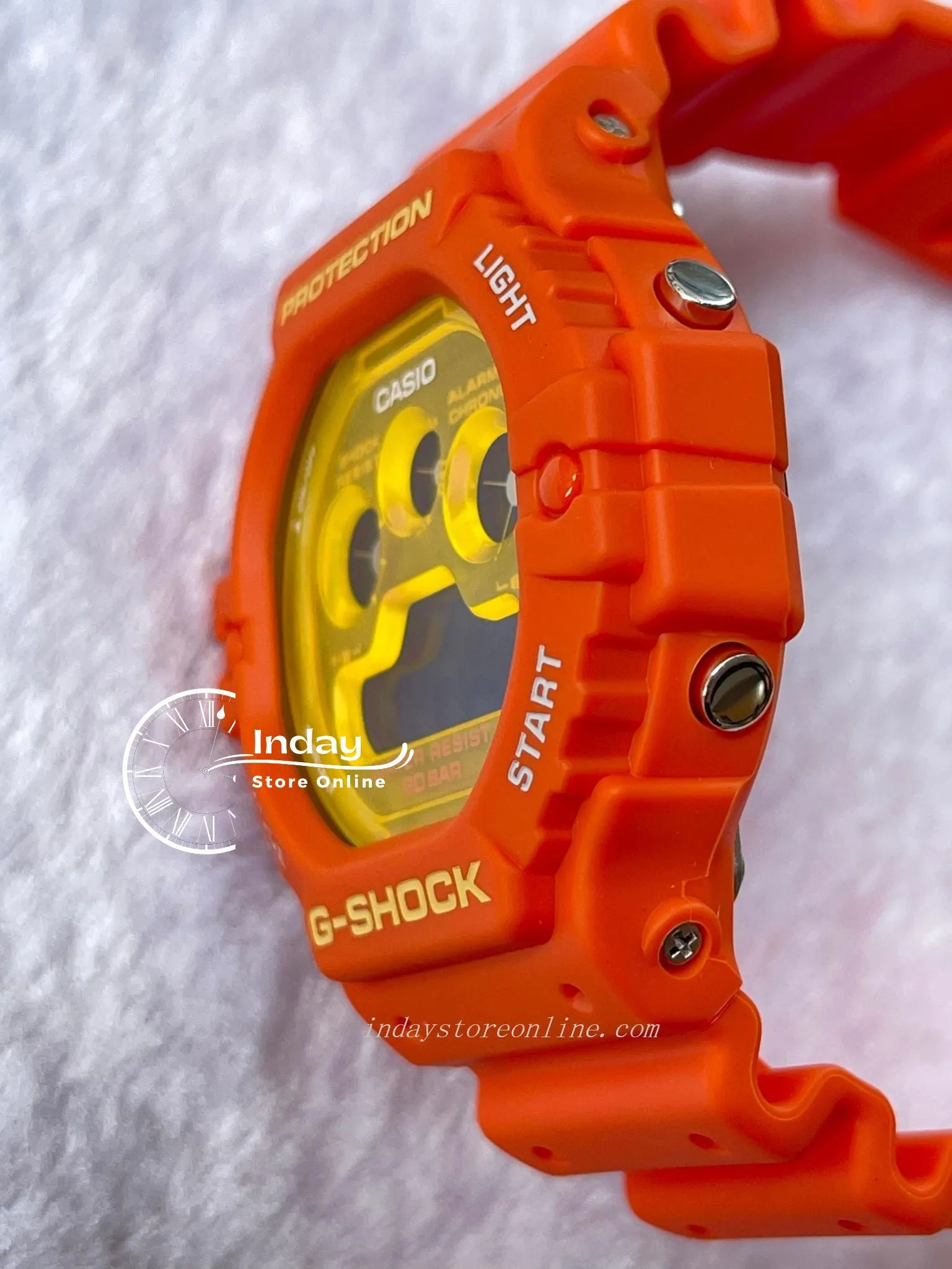 Casio G-Shock Men's Watch DW-5900TS-4 Digital 5900 Series Sporty Design Orange Color Shock Resistant