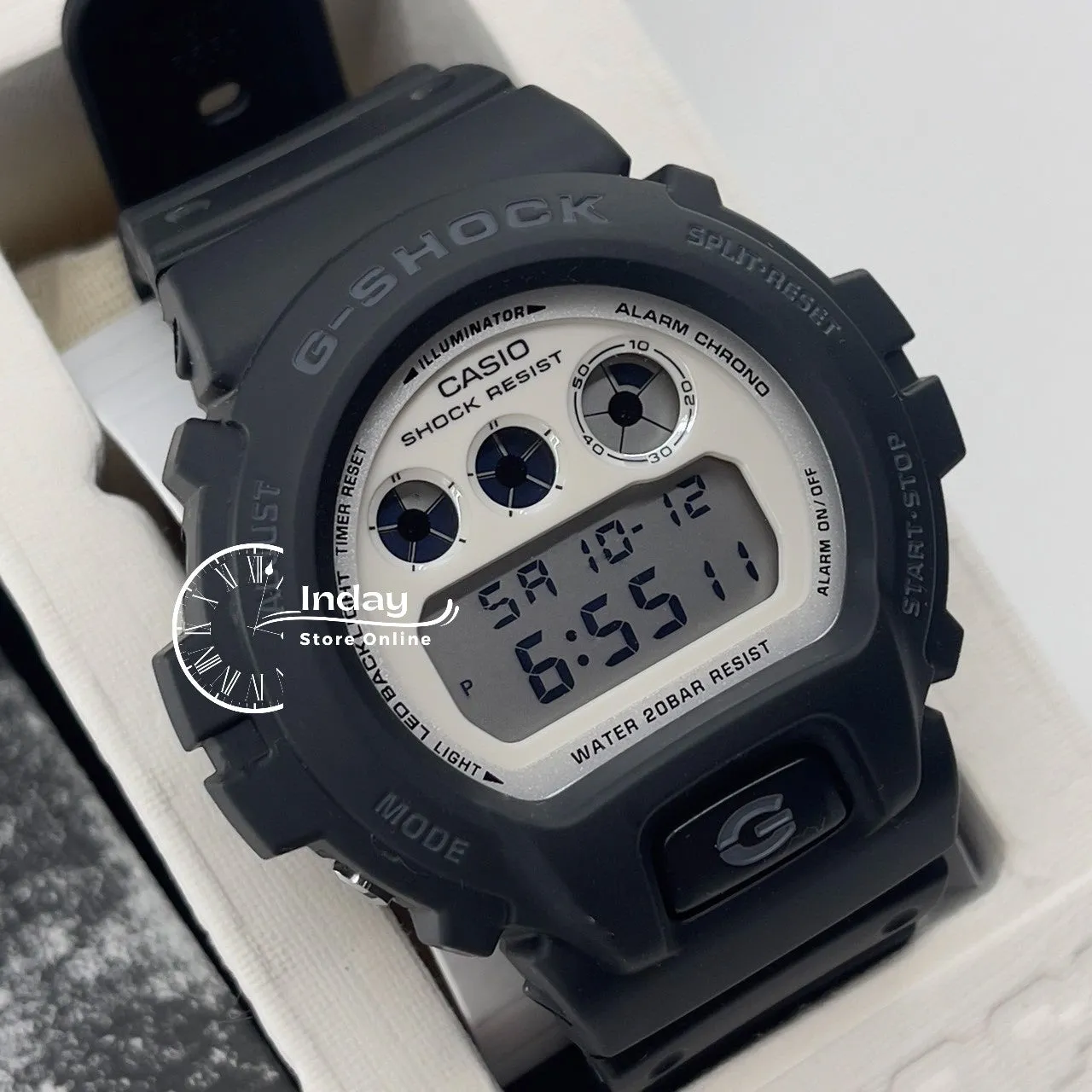 Casio G-Shock Men's Watch DW-6900WD-1 Resin Band Mineral Glass Shock Resistant  Battery Life 5-Years
