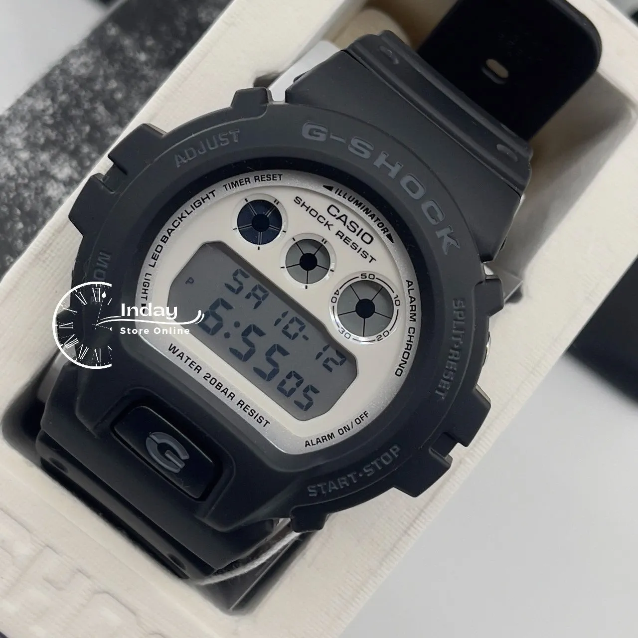 Casio G-Shock Men's Watch DW-6900WD-1 Resin Band Mineral Glass Shock Resistant  Battery Life 5-Years