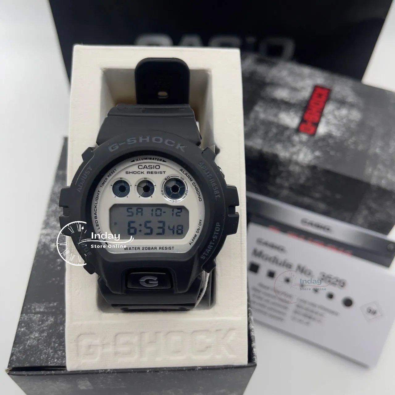 Casio G-Shock Men's Watch DW-6900WD-1 Resin Band Mineral Glass Shock Resistant  Battery Life 5-Years