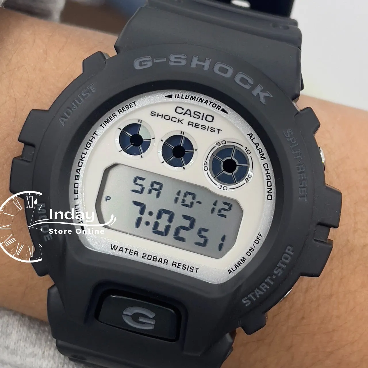 Casio G-Shock Men's Watch DW-6900WD-1 Resin Band Mineral Glass Shock Resistant  Battery Life 5-Years