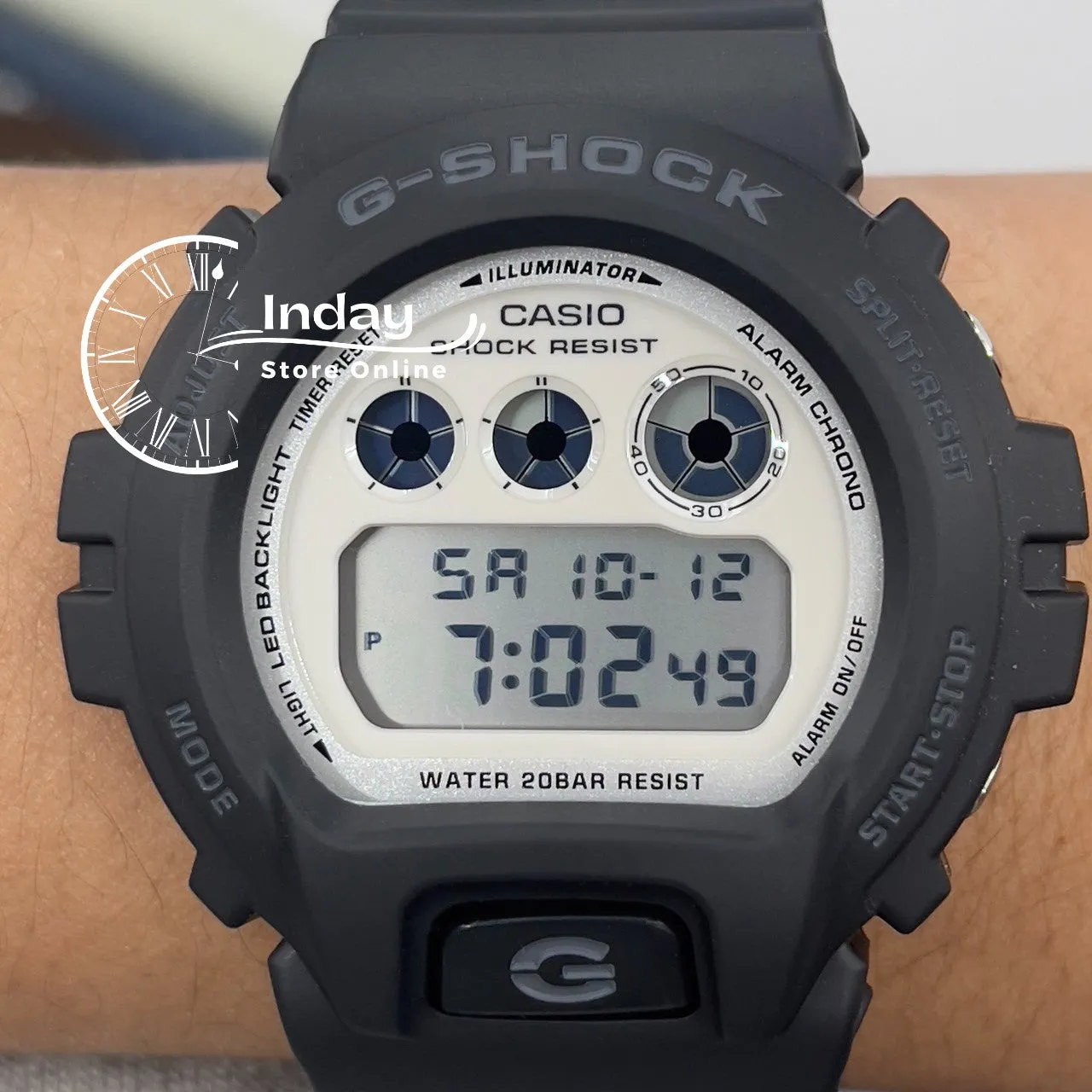 Casio G-Shock Men's Watch DW-6900WD-1 Resin Band Mineral Glass Shock Resistant  Battery Life 5-Years