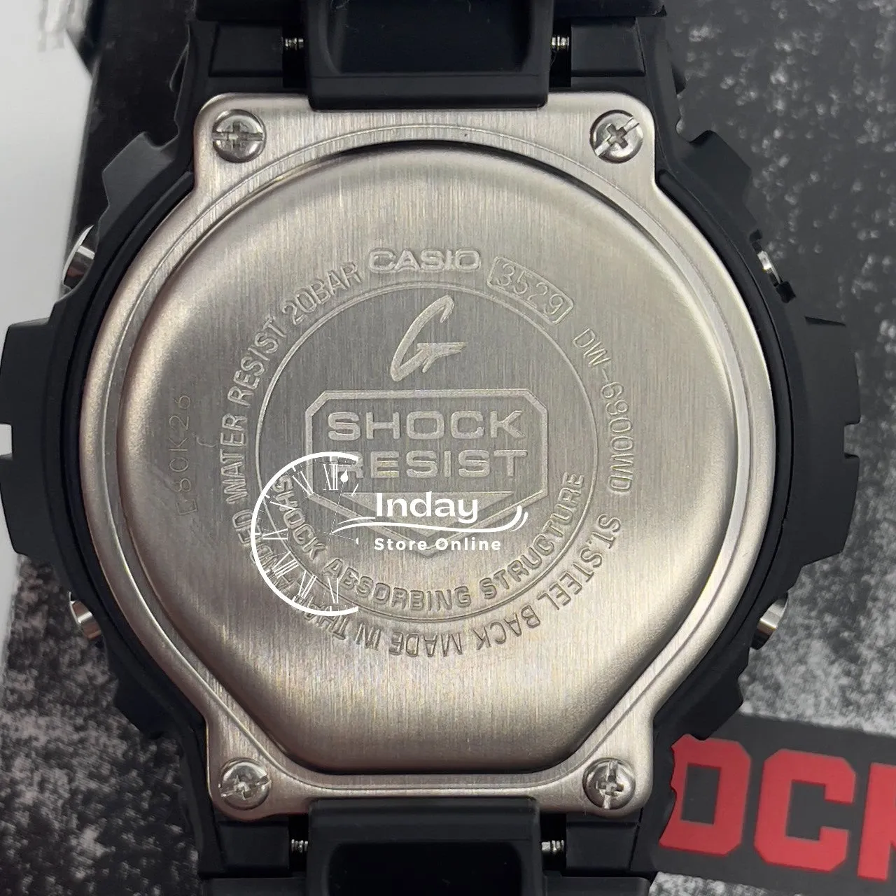 Casio G-Shock Men's Watch DW-6900WD-1 Resin Band Mineral Glass Shock Resistant  Battery Life 5-Years