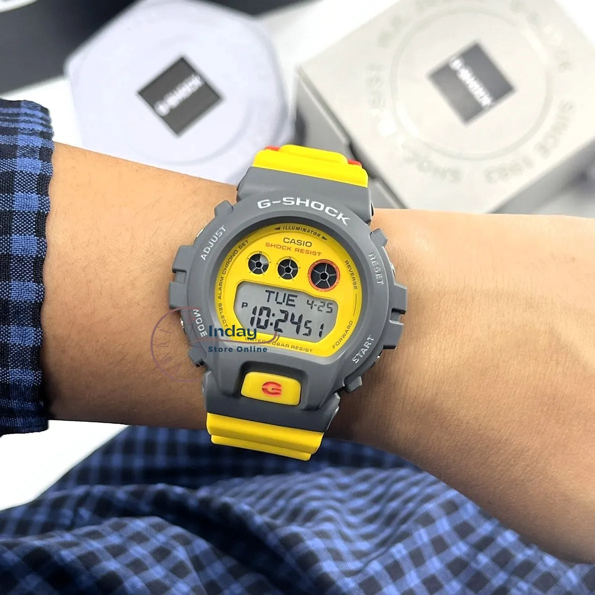 Casio G-Shock Women's Watch GMD-S6900Y-9 Digital Resin Band Shock Resistant Mineral Glass