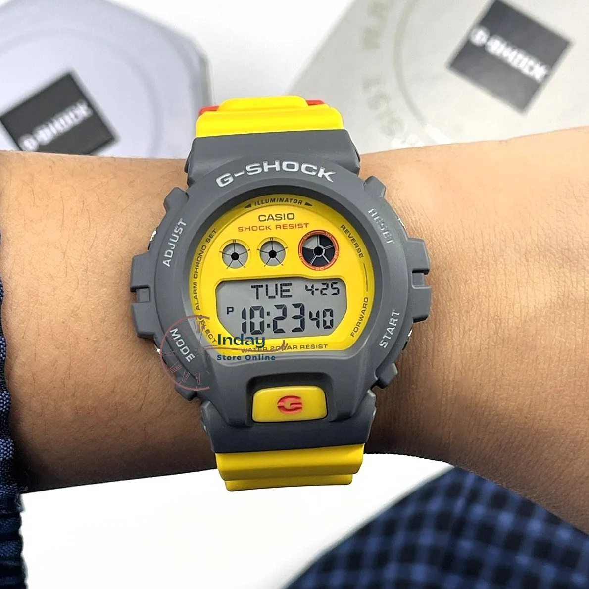 Casio G-Shock Women's Watch GMD-S6900Y-9 Digital Resin Band Shock Resistant Mineral Glass