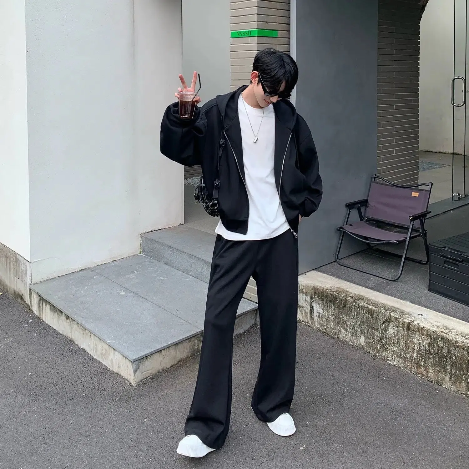 Casual Hooded Sports Suit