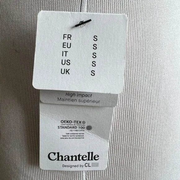 Chantelle Taupe High Impact Wirefree Sports Bra Size Small NWT