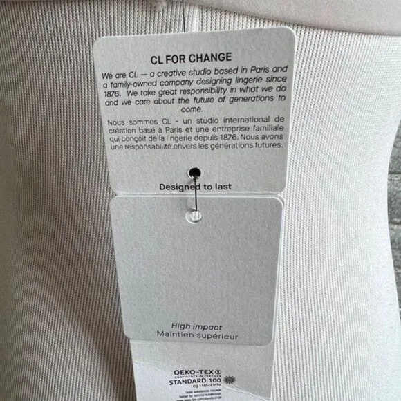 Chantelle Taupe High Impact Wirefree Sports Bra Size Small NWT