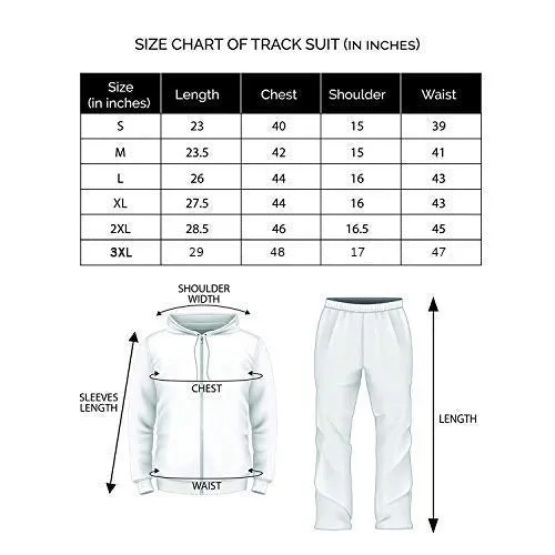 CHKOKKO Men Full Sleeve Zipper Sports Gym Track suit Blue Black size L