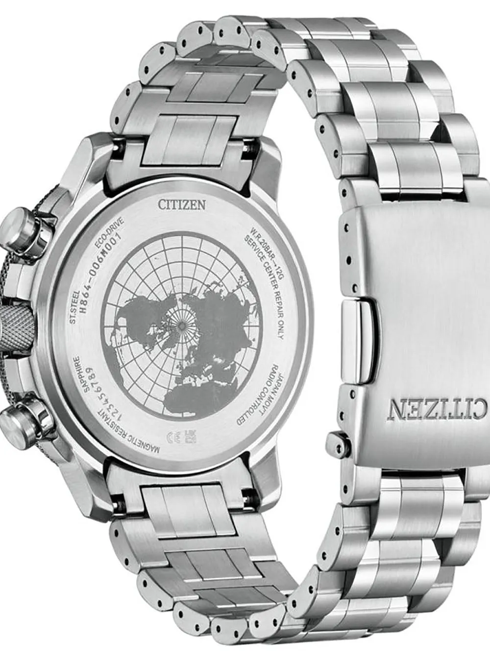 CITIZEN WATCH PROMASTER SKY ECO-DRIVE GEO TREKKER BY3006-53E JAPAN MOV'T JDM
