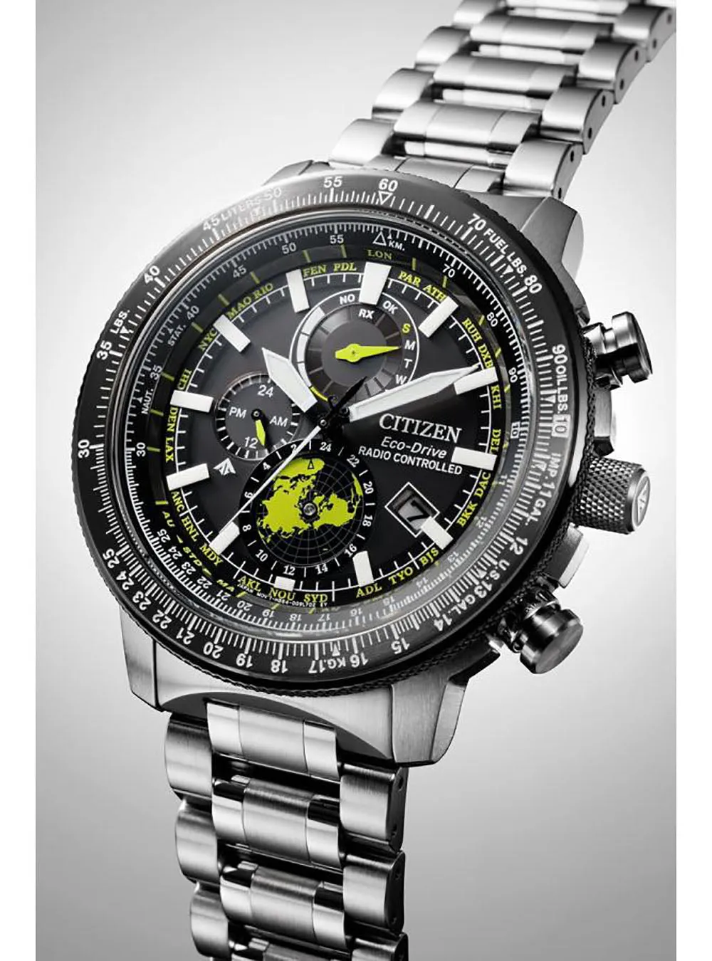 CITIZEN WATCH PROMASTER SKY ECO-DRIVE GEO TREKKER BY3006-53E JAPAN MOV'T JDM