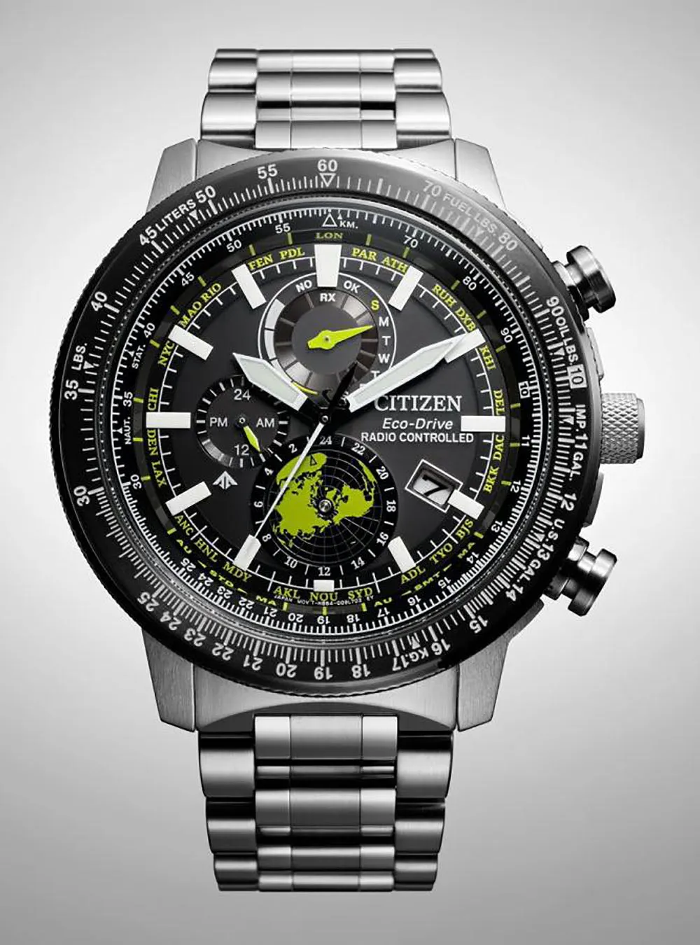 CITIZEN WATCH PROMASTER SKY ECO-DRIVE GEO TREKKER BY3006-53E JAPAN MOV'T JDM
