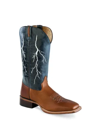 CLBSC1828-10 Cowboy Boot CHILD Navy Lighting/Brown