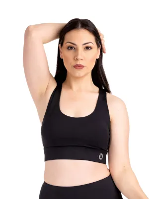 Combat Feel Good Crop - Black