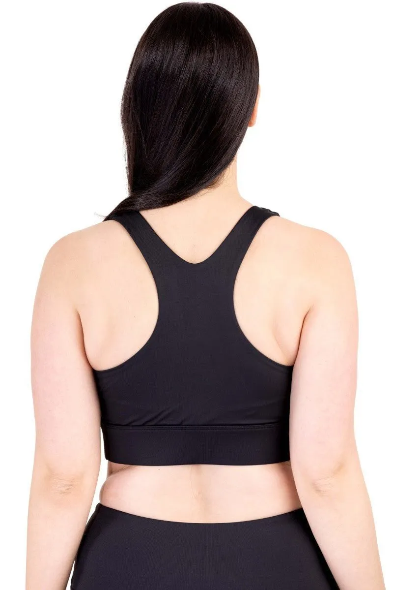 Combat Feel Good Crop - Black