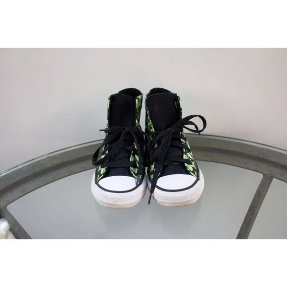 CONVERSE Chuck Taylor Glow In The Dark Bugs Hi-Top Sneakers Junior Size 13