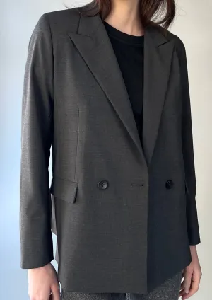 Dark Gray Italian Wool Blazer