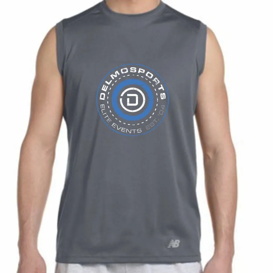 DelMoSports 'Hub' Men's Sleeveless Tech Tank - Gravel