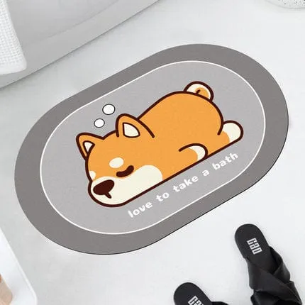 Diatomaceous Absorbent Bath Floor Mat