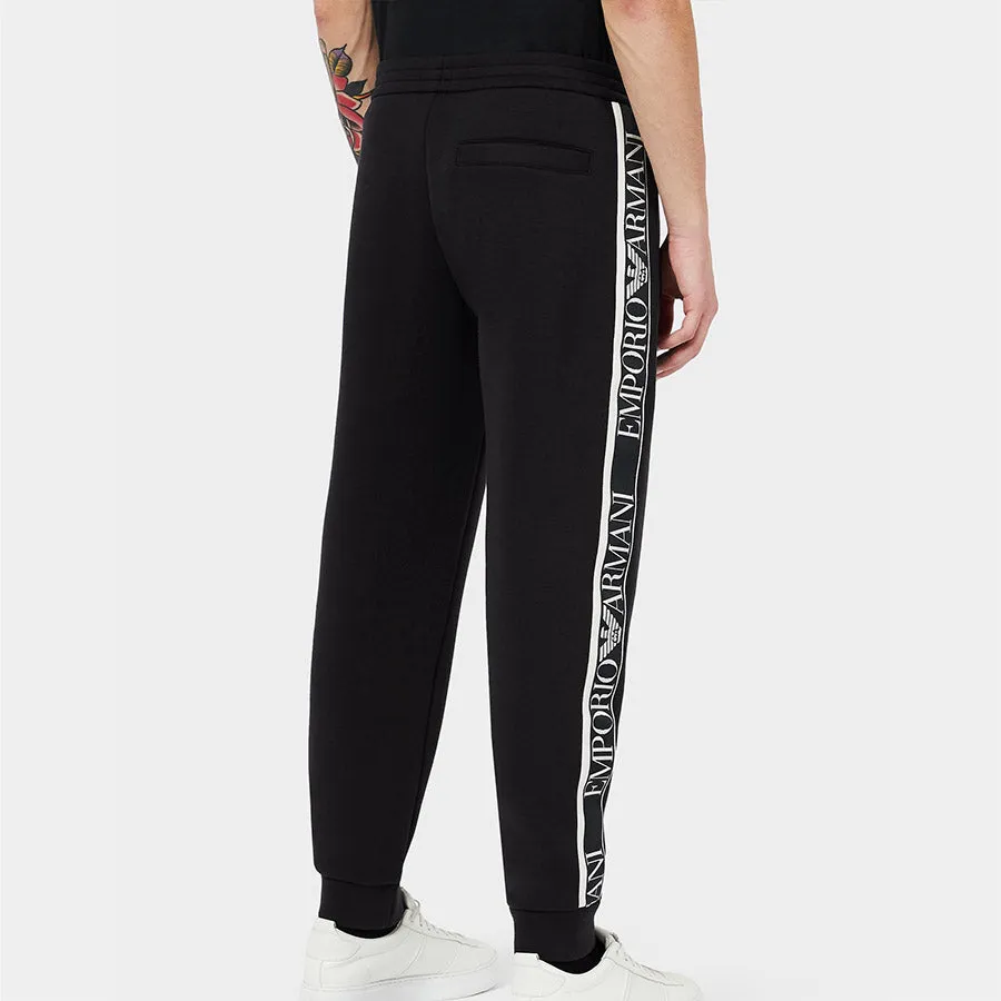 Emporio Armani - Logo Tape Joggers in Black