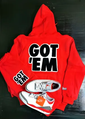Exclusive "GOT 'EM" LE Sweatsuit (Red)