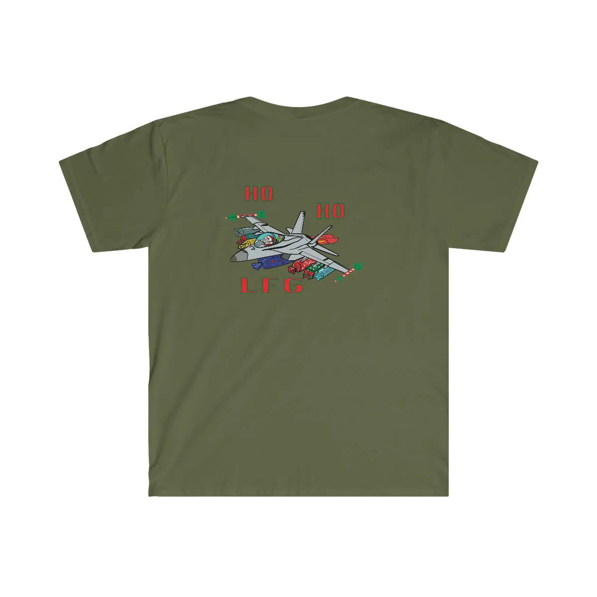 F-18 Christmas Ho Ho Ho LFG T-Shirt