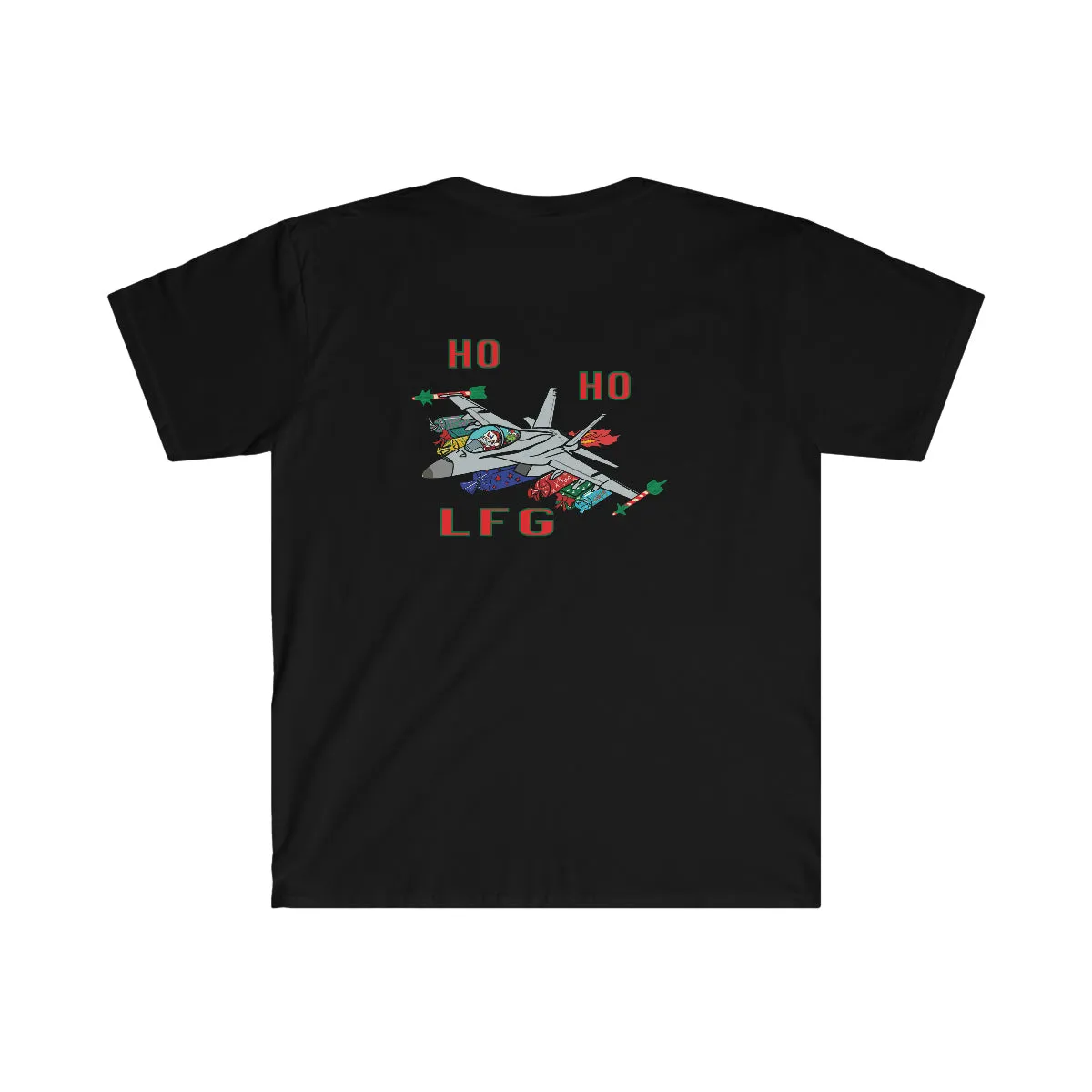 F-18 Christmas Ho Ho Ho LFG T-Shirt