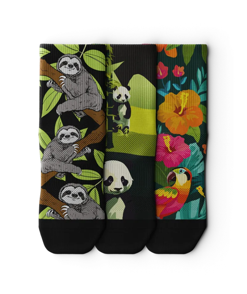 Forest Quarter Socks 3-Pack