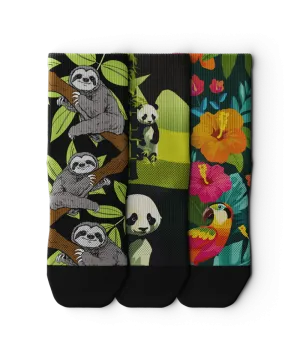 Forest Quarter Socks 3-Pack
