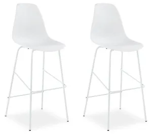 Forestead White Bar Height Bar Stool (Set of 2)