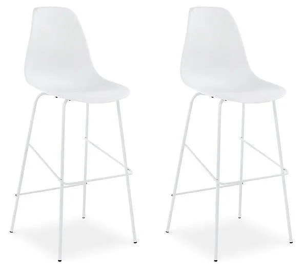 Forestead White Bar Height Bar Stool (Set of 2)
