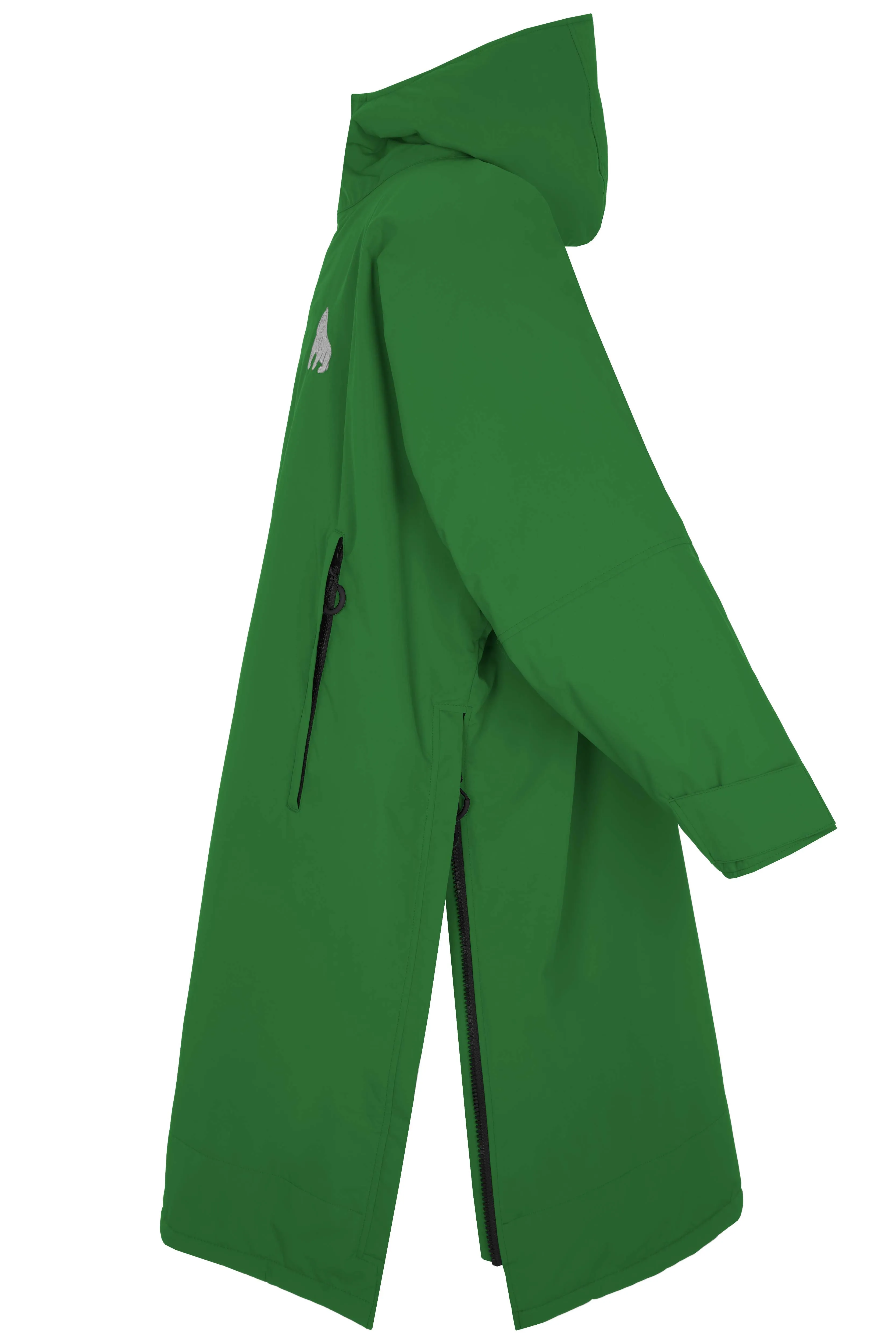 Full Zip ECO Recycled Waterproof Dry Changing Robe - Green - Adult (S, M, L & XL)