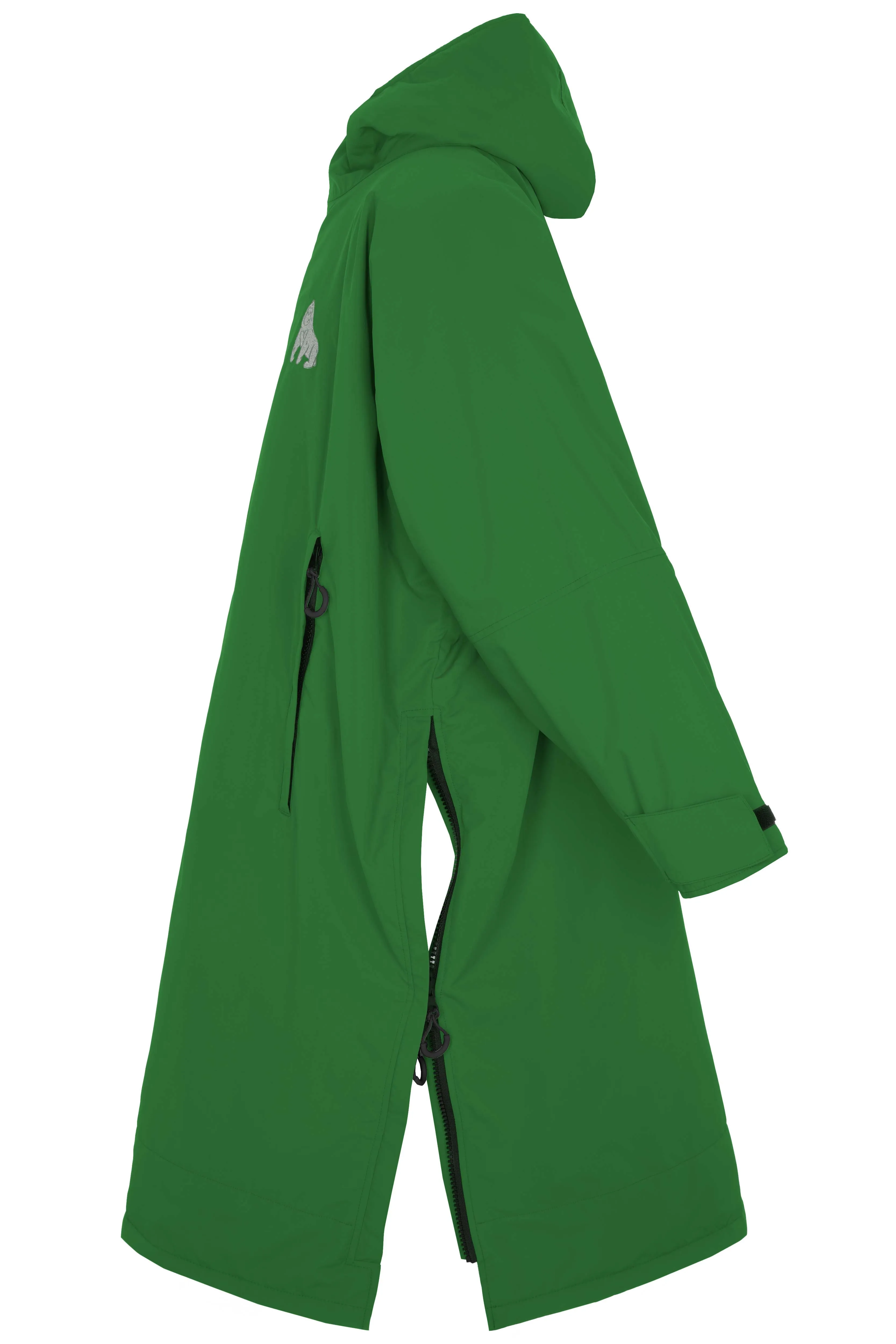 Full Zip ECO Recycled Waterproof Dry Changing Robe - Green - Adult (S, M, L & XL)