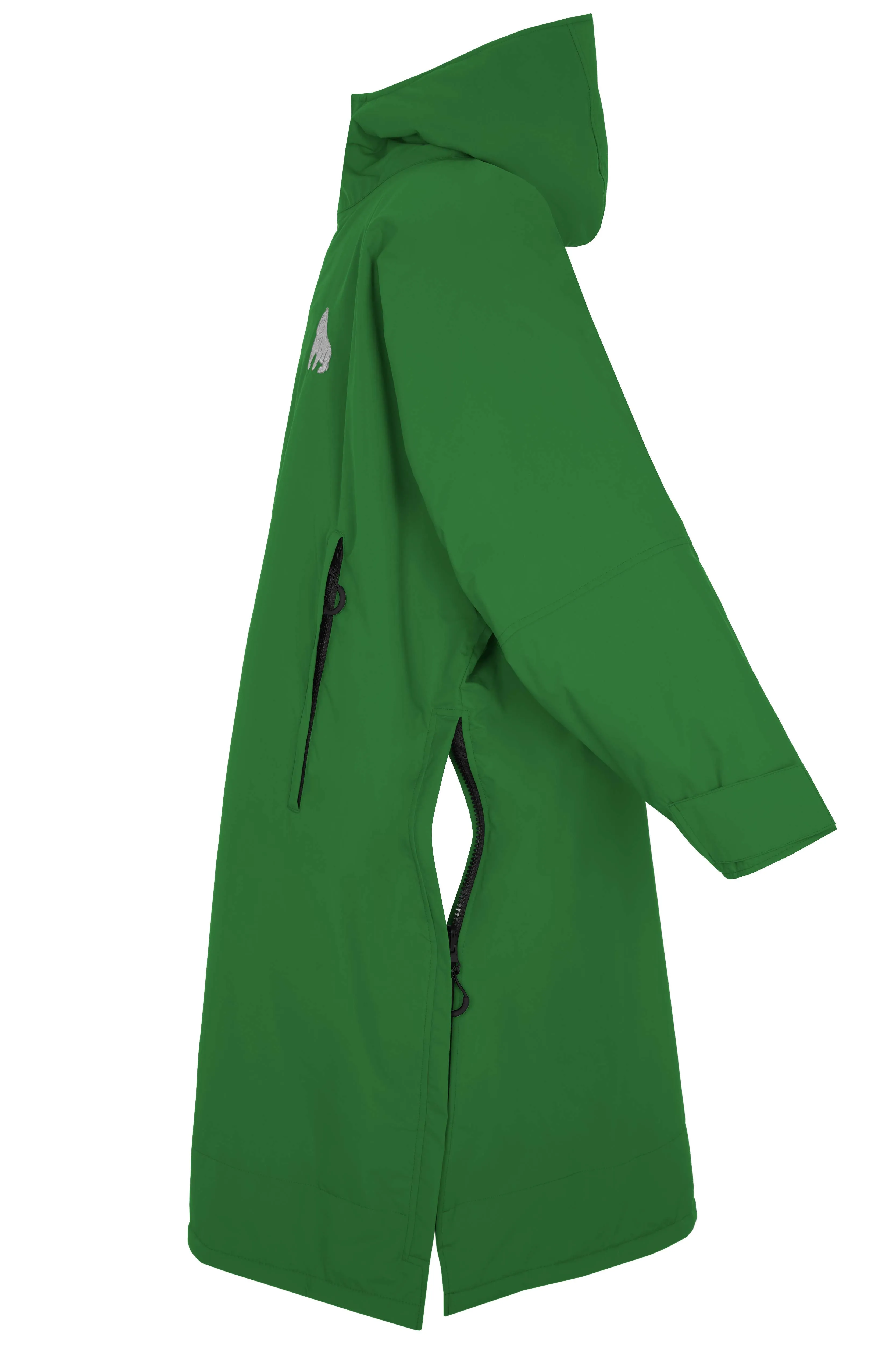 Full Zip ECO Recycled Waterproof Dry Changing Robe - Green - Adult (S, M, L & XL)
