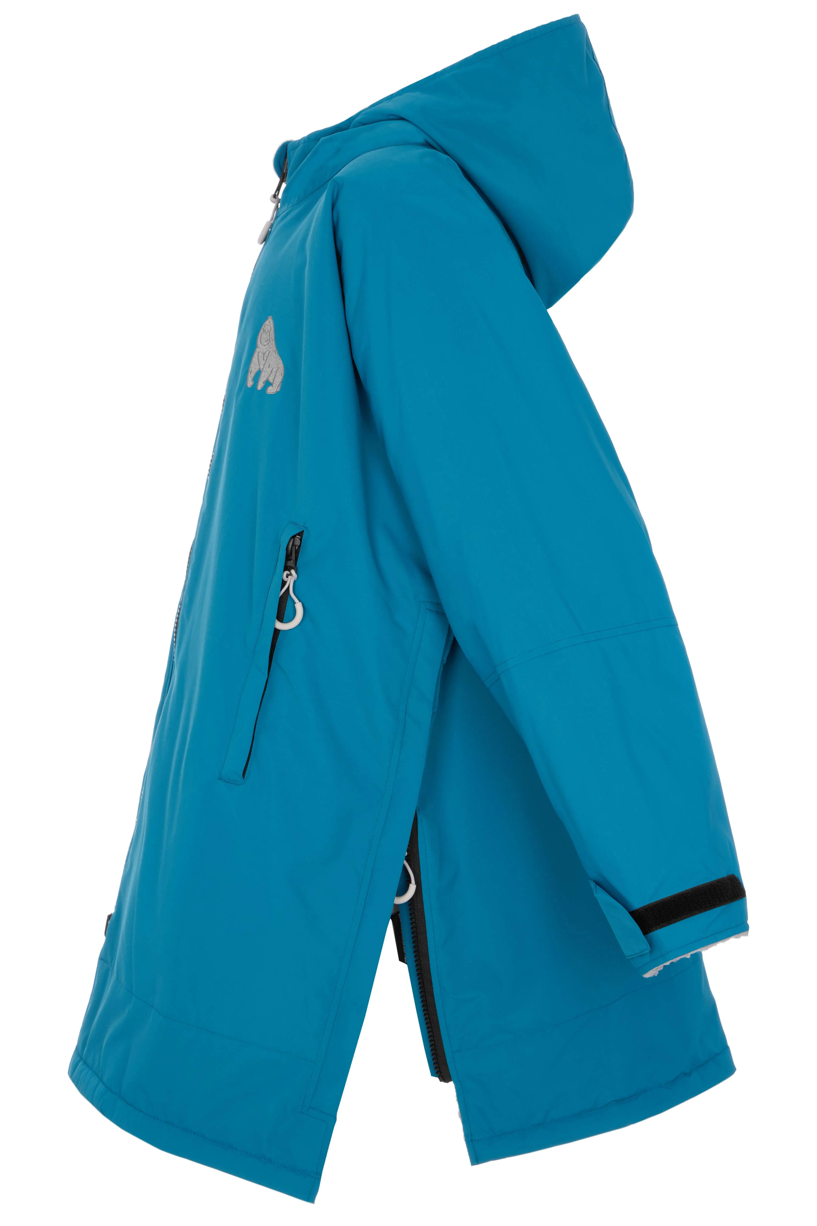 Full Zip ECO Waterproof Dry Changing Robe - Kids - Teal  (age 1 to 12)