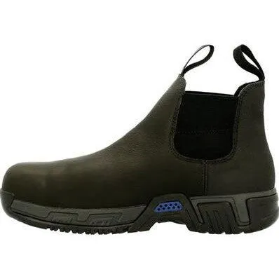 Georgia Men's Michelin 6" Alloy Toe Waterproof PR Chelsea Work Boot- Black- MIC0008