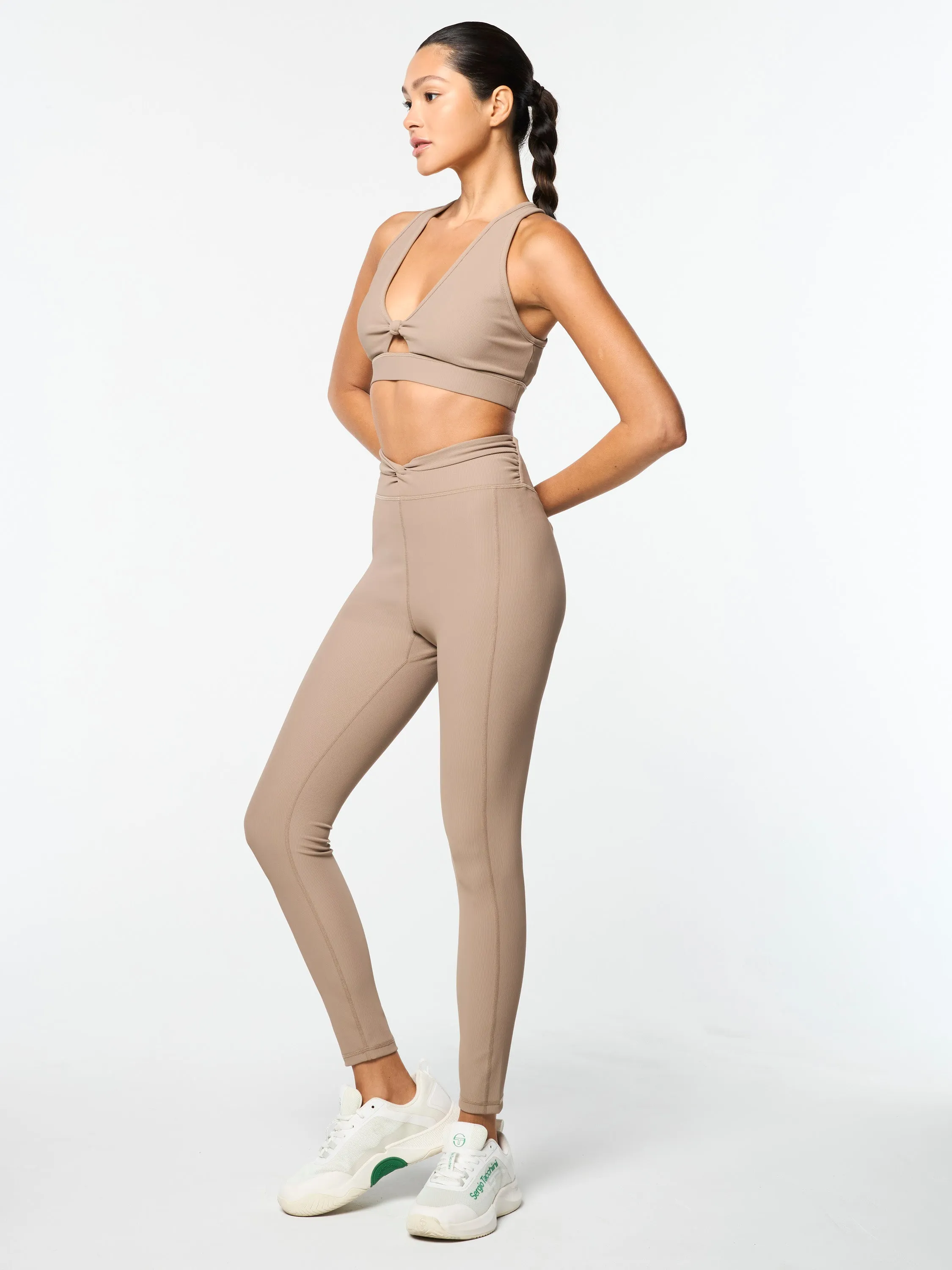 Giulia Sports Bra- Taupe Grey