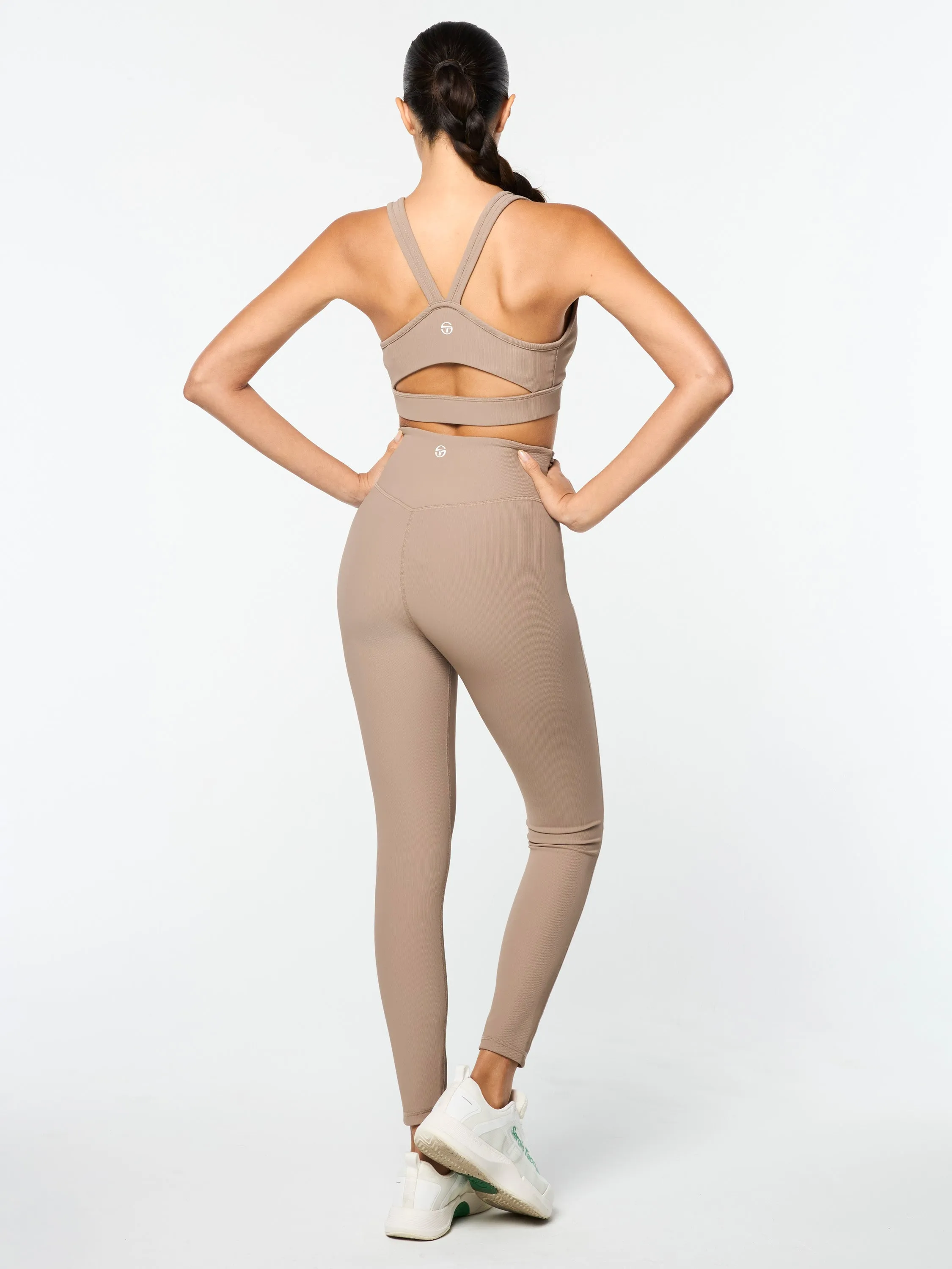 Giulia Sports Bra- Taupe Grey